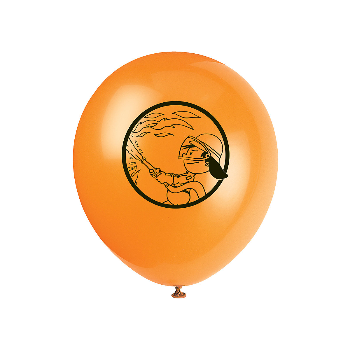 8 Luftballons Feuerwehrmann Flo, 25 cm