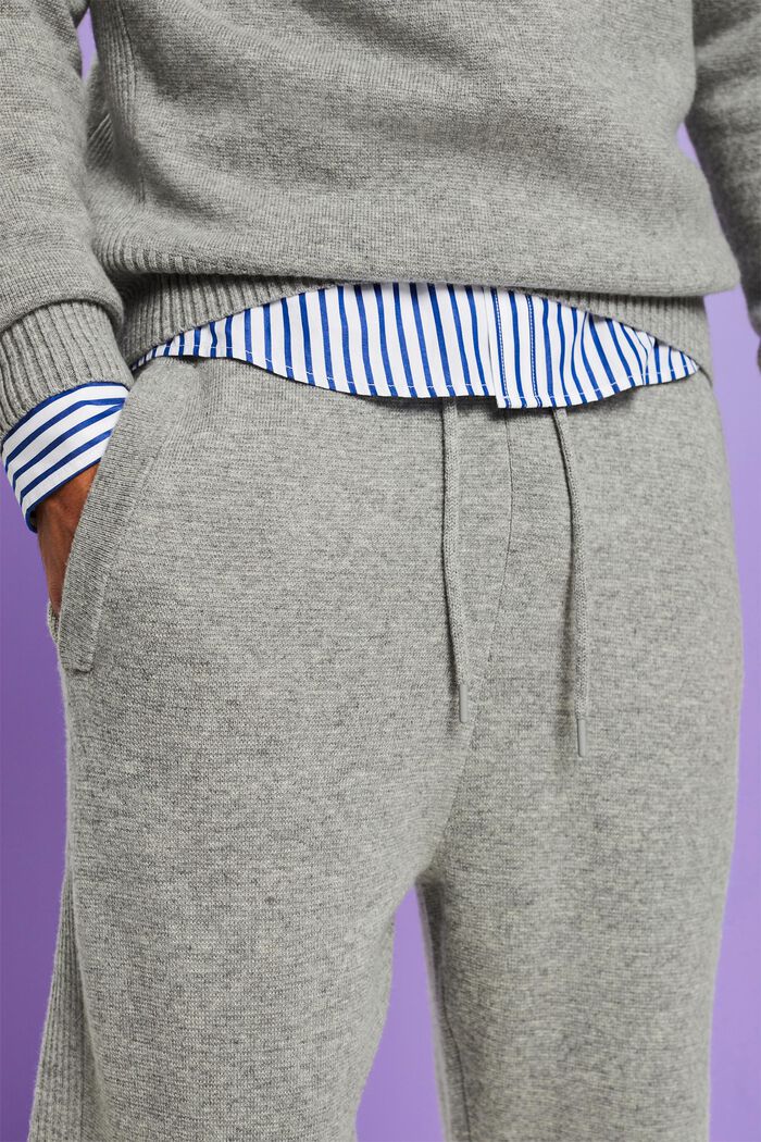 Unisex Strick-Jogginghose aus Wolle und Kaschmir