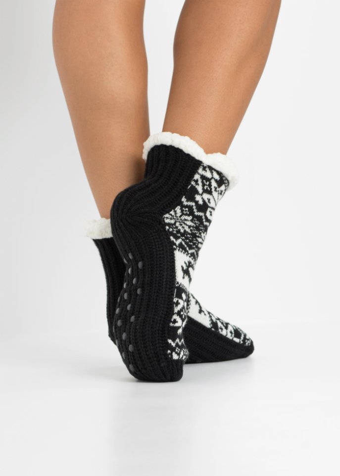 Kuschelhalbsocken mit Teddyfutter