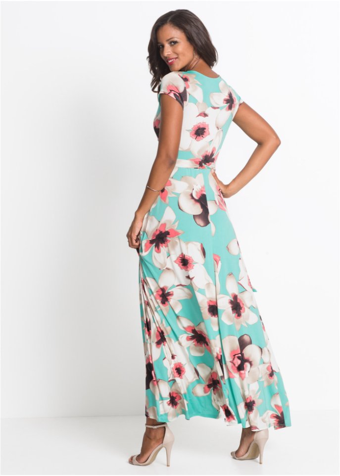 Kleid in Wickeloptik