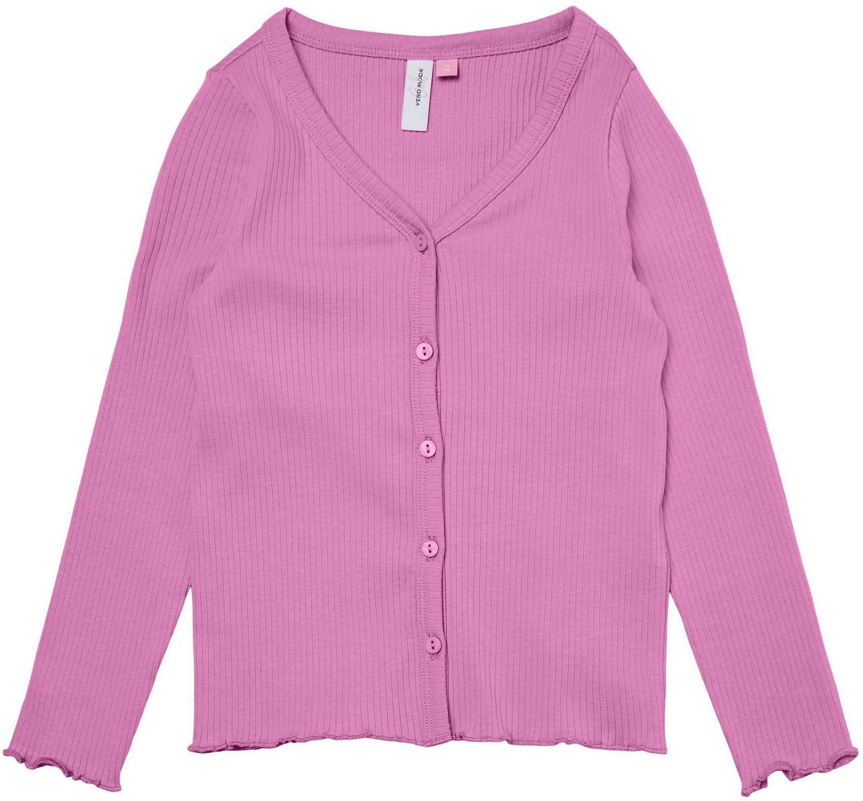 Vero Moda Girl Shirtjacke VMLAVENDER L/S CARDIGAN GIRL NOOS