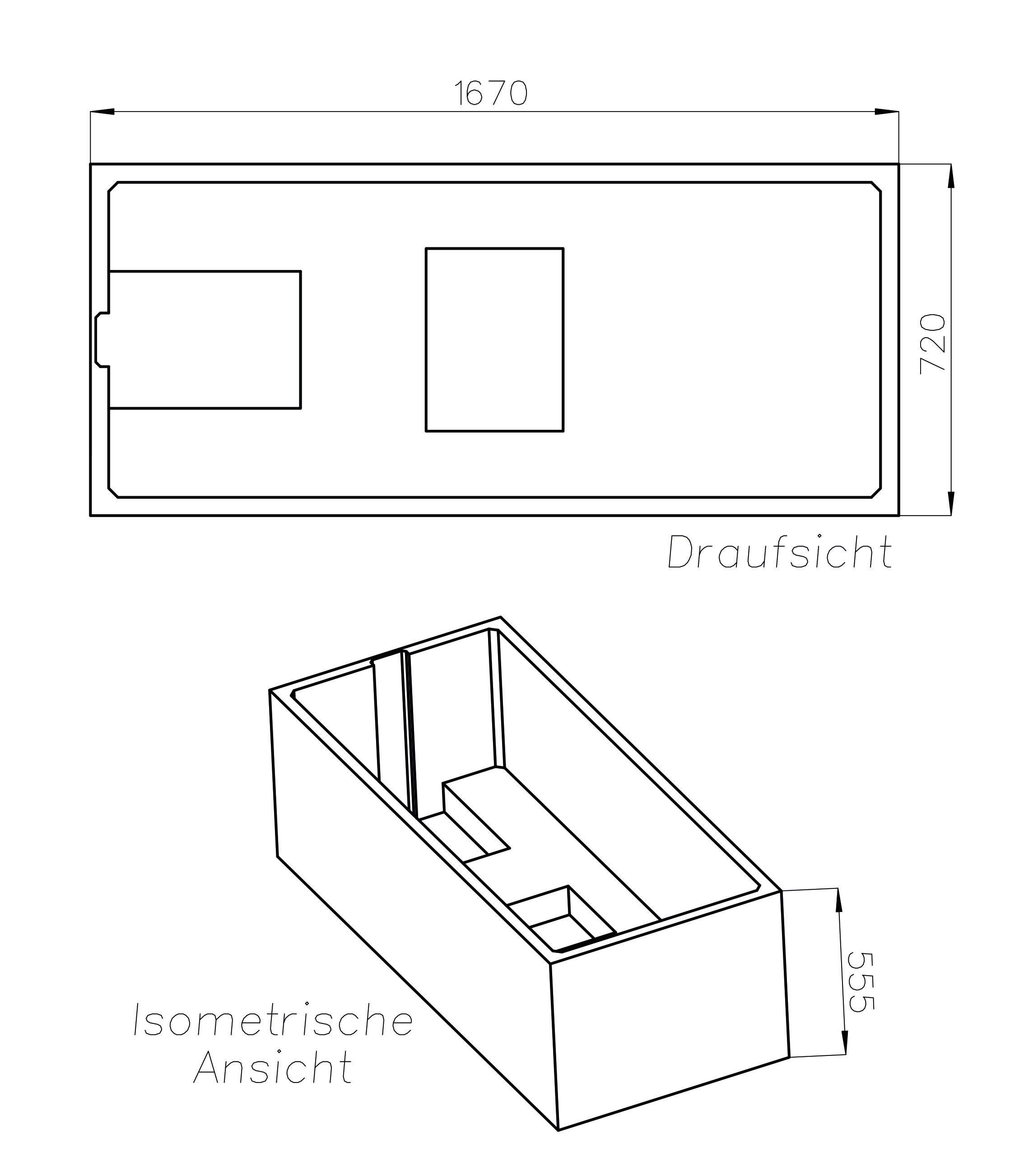 OTTOFOND Badewanne Julia, (Komplett-Set, 3-tlg), mit Wannenträger und Ablaufgarnitur