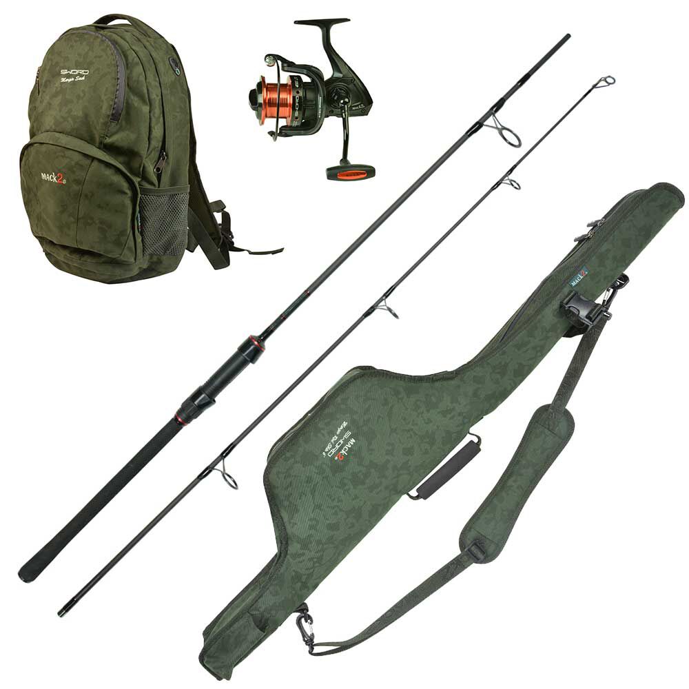 Mack2 Sword Margin 6' 3lbs Pack: Miekkakela, suojus ja miekkareppu