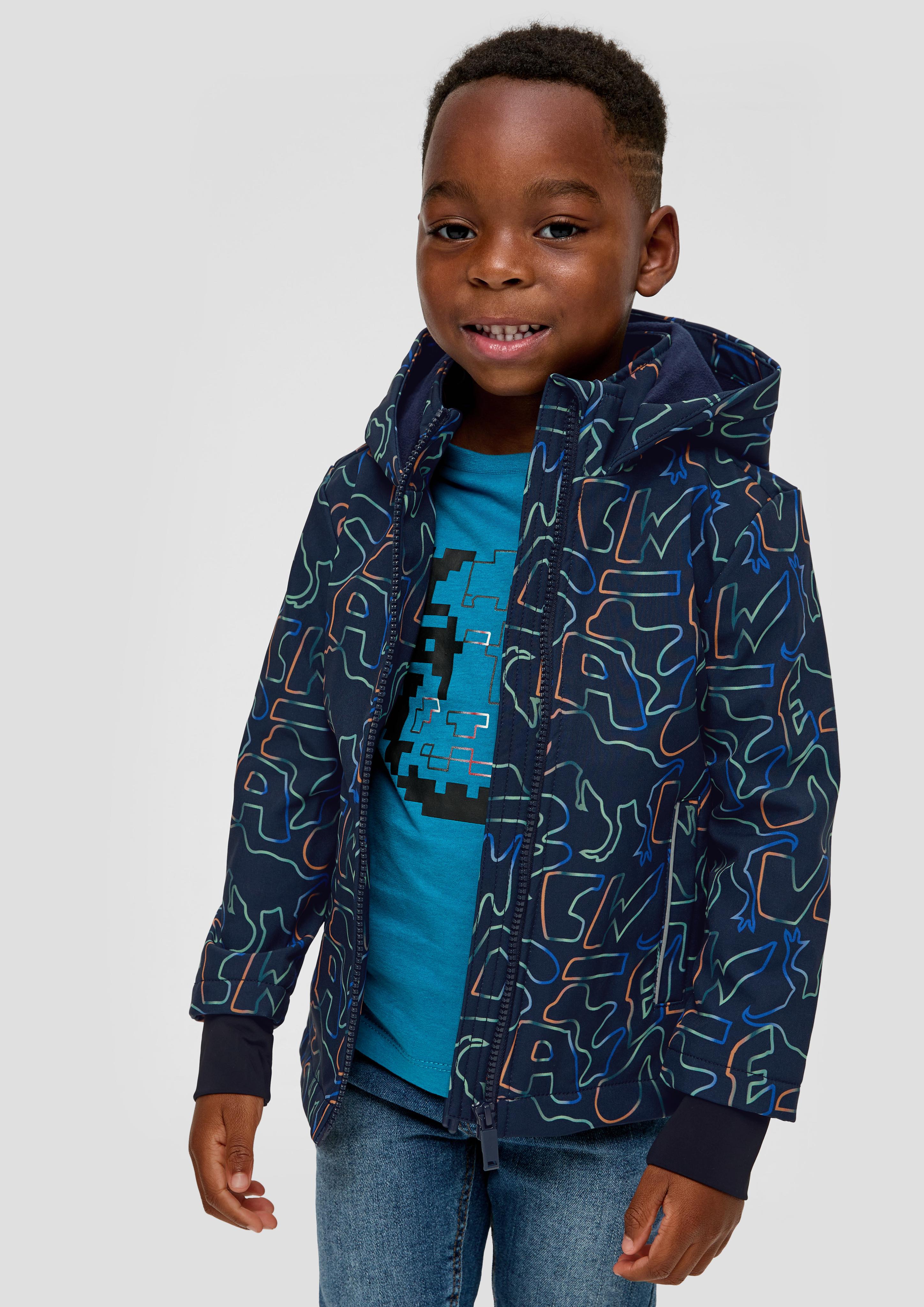 Softshelljacke mit Allover-Print  2132266-59A7