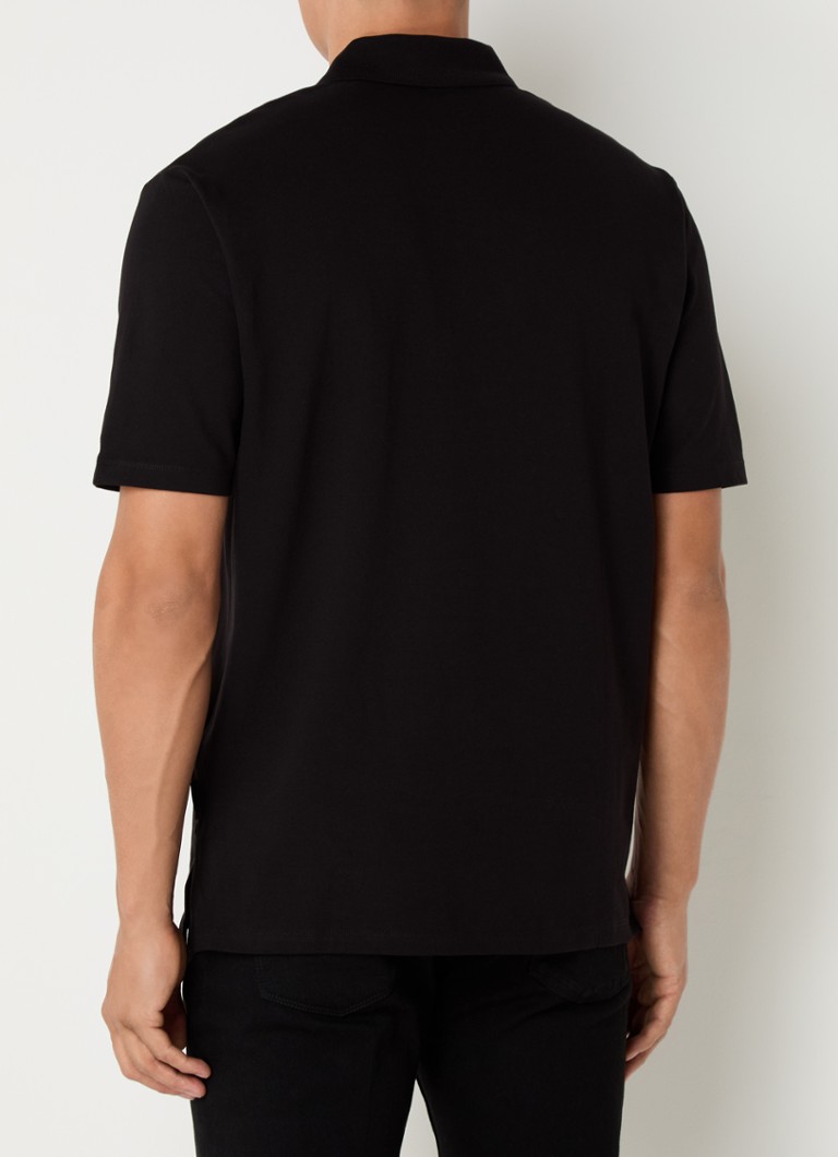 Polo Armani Exchange a vestibilità classica in piqué di cotone con logo