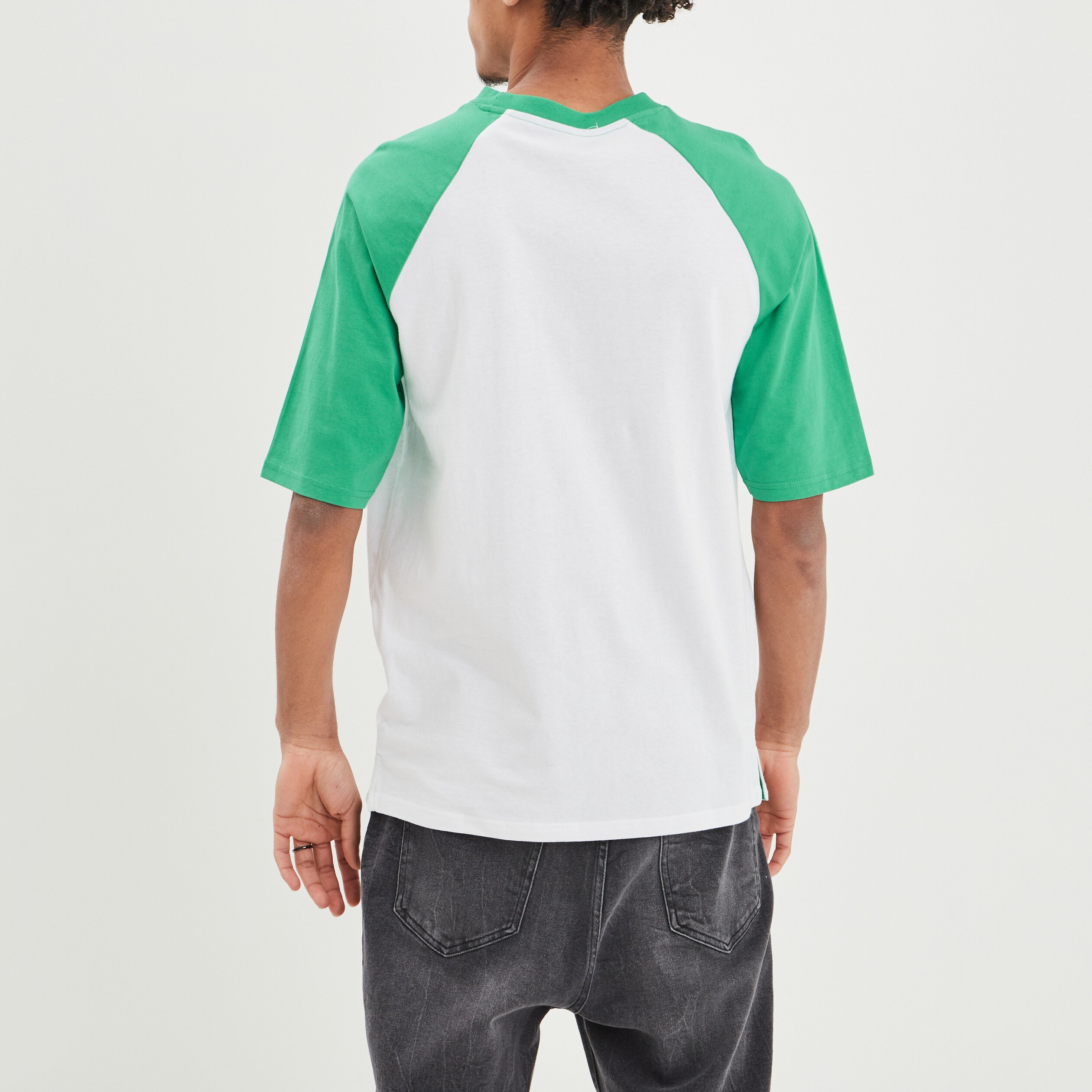 T-shirt oversize manches courtes Creeks vert menthe homme | La Halle