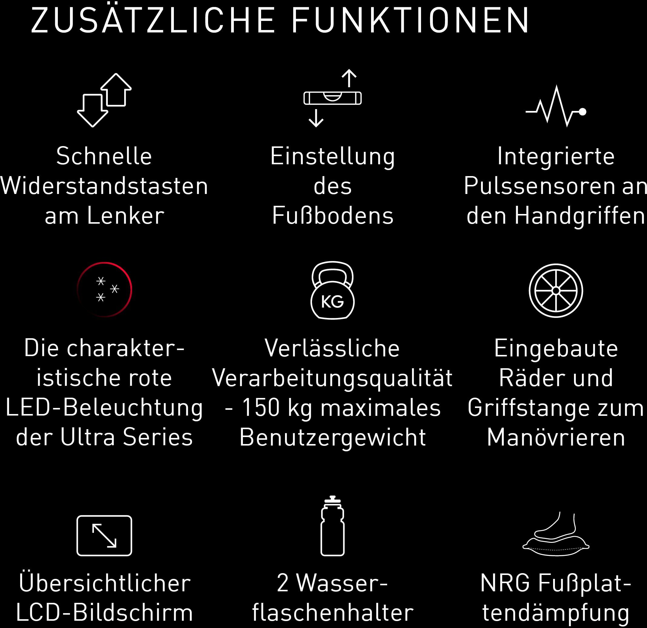 adidas Performance Crosstrainer-Ergometer X-21FD, mit LED-Beleuchtung