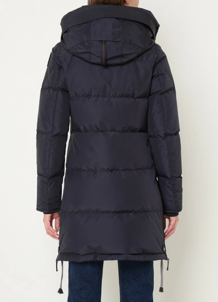 Giacca lunga Parajumpers imbottita in piuma e con cappuccio removibile.