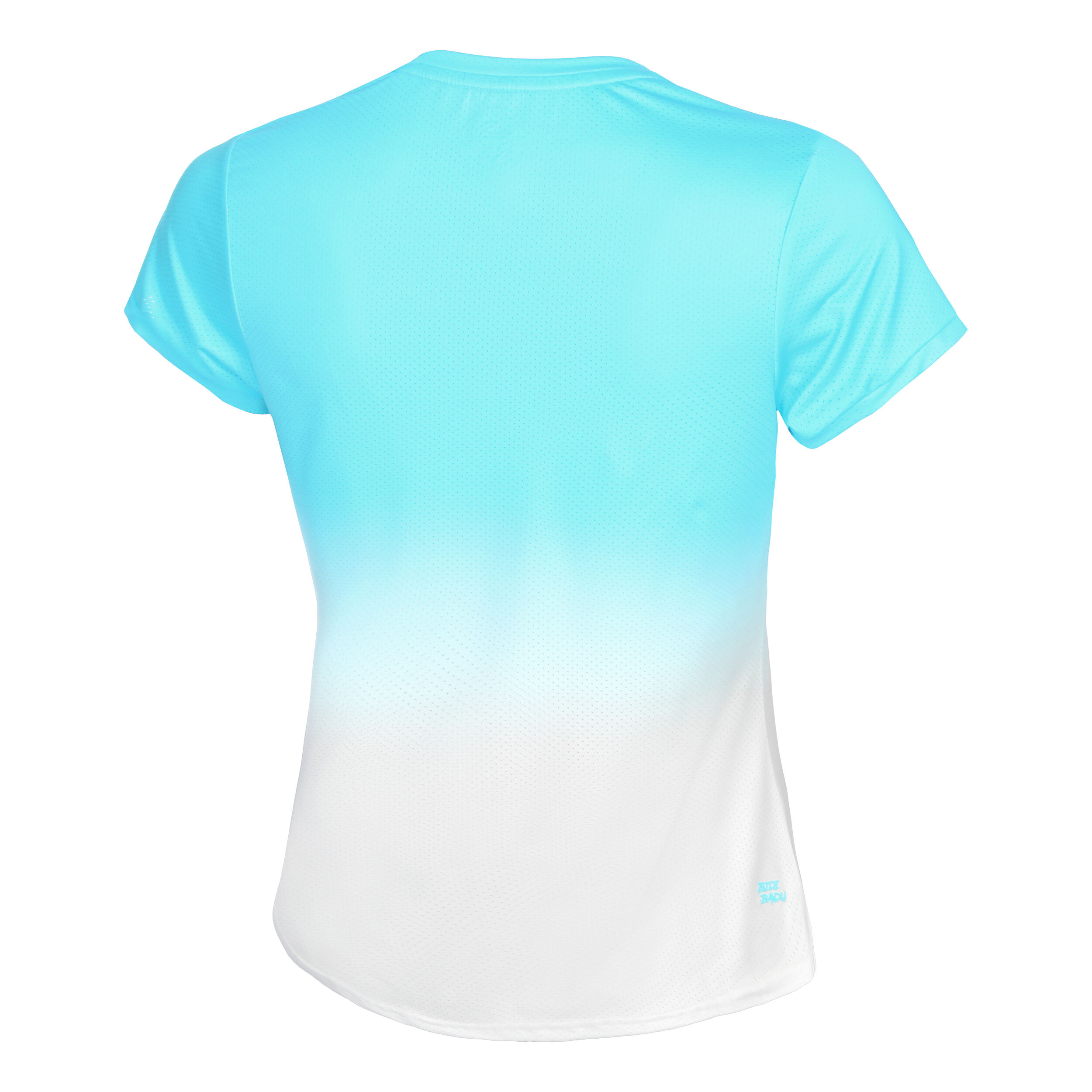 Crew Gradiant T-Shirt Damen - Türkis, Weiß