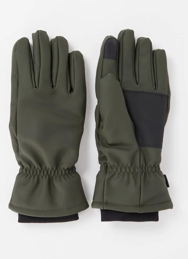 Rains Gloves with water-repellent coating