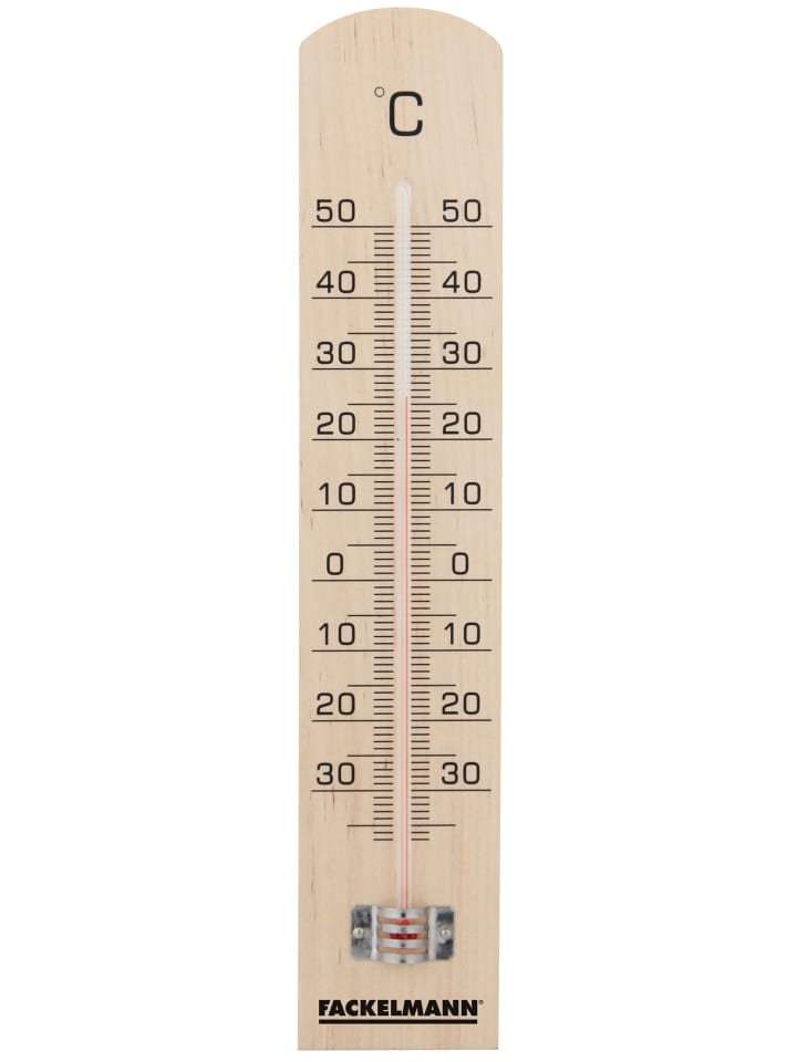 Fackelmann Thermometer  Holz, 34x1,5x7,9 cm günstig kaufen onesize