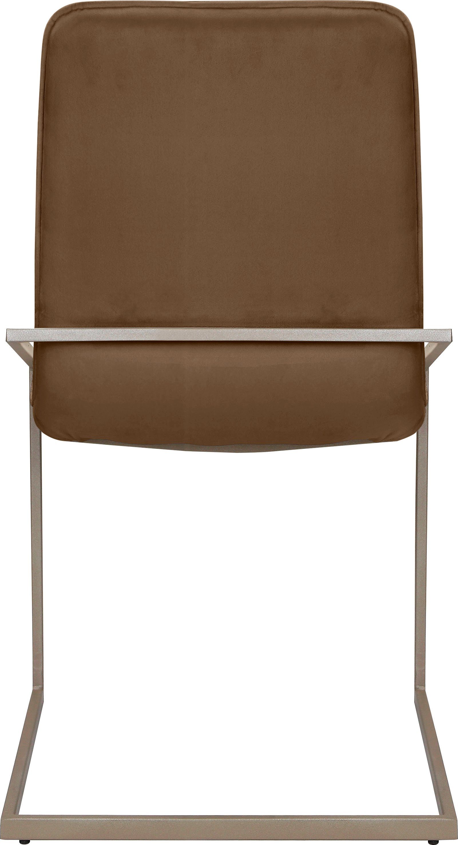INOSIGN Freischwinger Vigga (Set, 2 St), mit weichen Samtvelours Bezug, in unterschiedlichen Farbvarianten