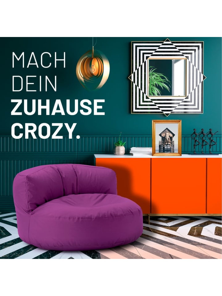 Lumaland Outdoor Sitzsack Lounge Sitzsack Sofa 320l - 90 x 50 cm - Lila günstig kaufen onesize