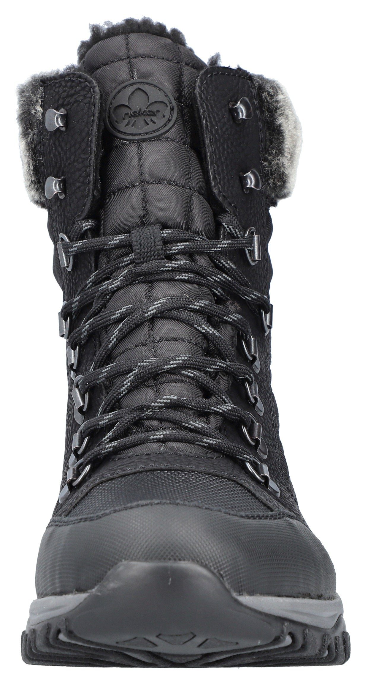 Rieker Winterboots mit Fellimitatkragen