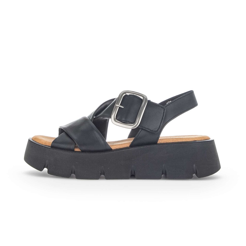 Gabor fashion Plateau Sandale schwarz