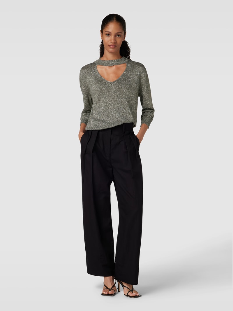 Pullover aus Viskose-Mix in khaki