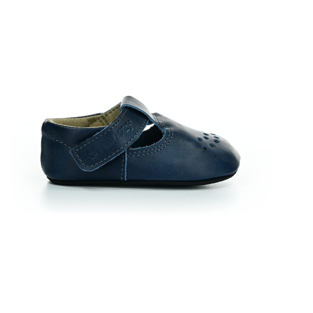OmaKing Slippers Mutsu Blue Barfußkrabbelschuhe