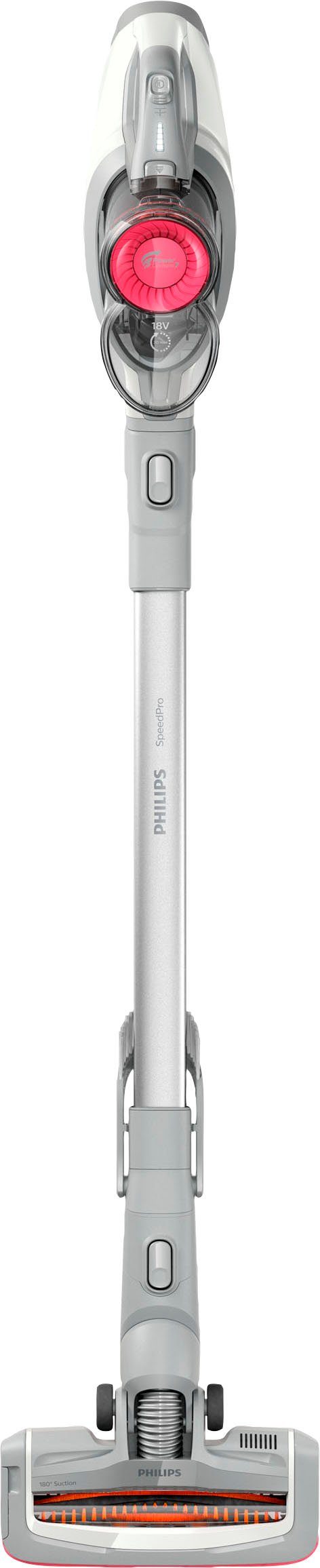 Philips Akku-Stielstaubsauger FC6723/01 SpeedPro, beutellos, 180°-Saugdüse, 30 Min. Akkulaufzeit, weiß