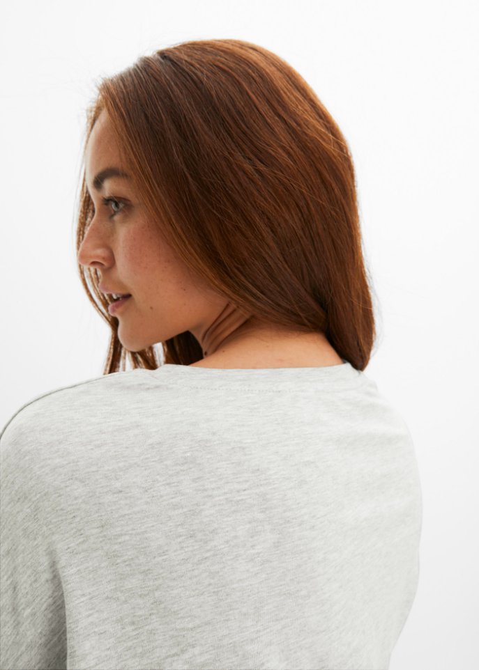 Baumwoll- Oversize-Shirt, halbarm