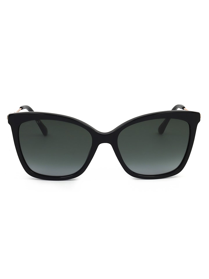 Jimmy Choo Damen-Sonnenbrille in Schwarz/ Gold günstig kaufen 55