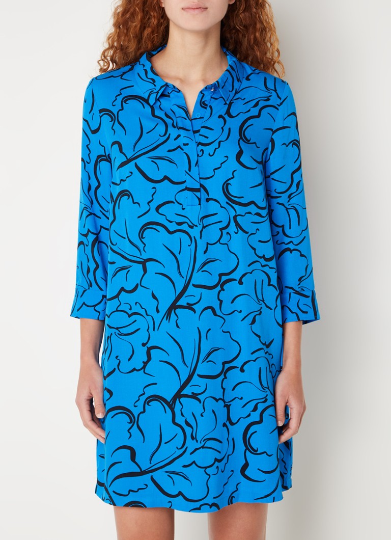 Vestido túnica corto estampado azul marino de Phase Eight