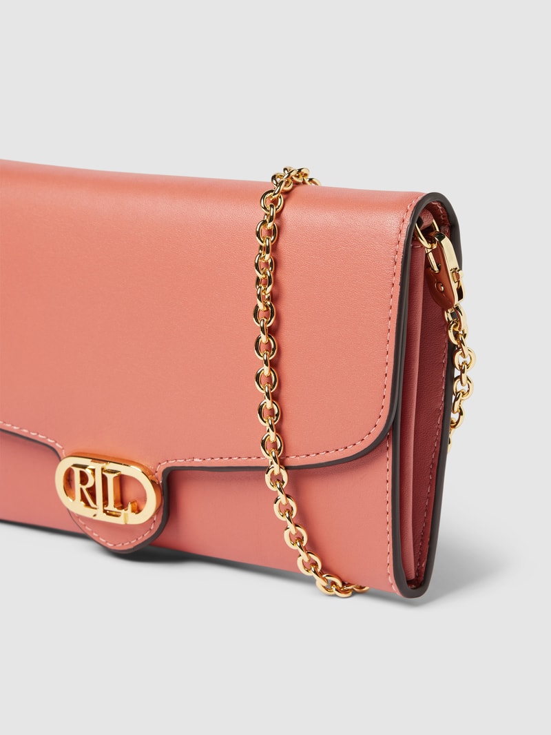 Crossbody Bag mit Label-Applikation Modell 'ADAIR' in rosa