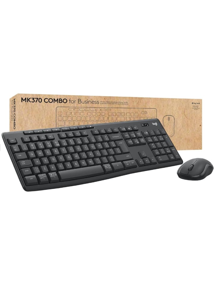 Logitech Logitech Kabelloses Tastatur-Maus-Set MK370 Reichweite bis 10 m in Schwarz günstig kaufen 4,5