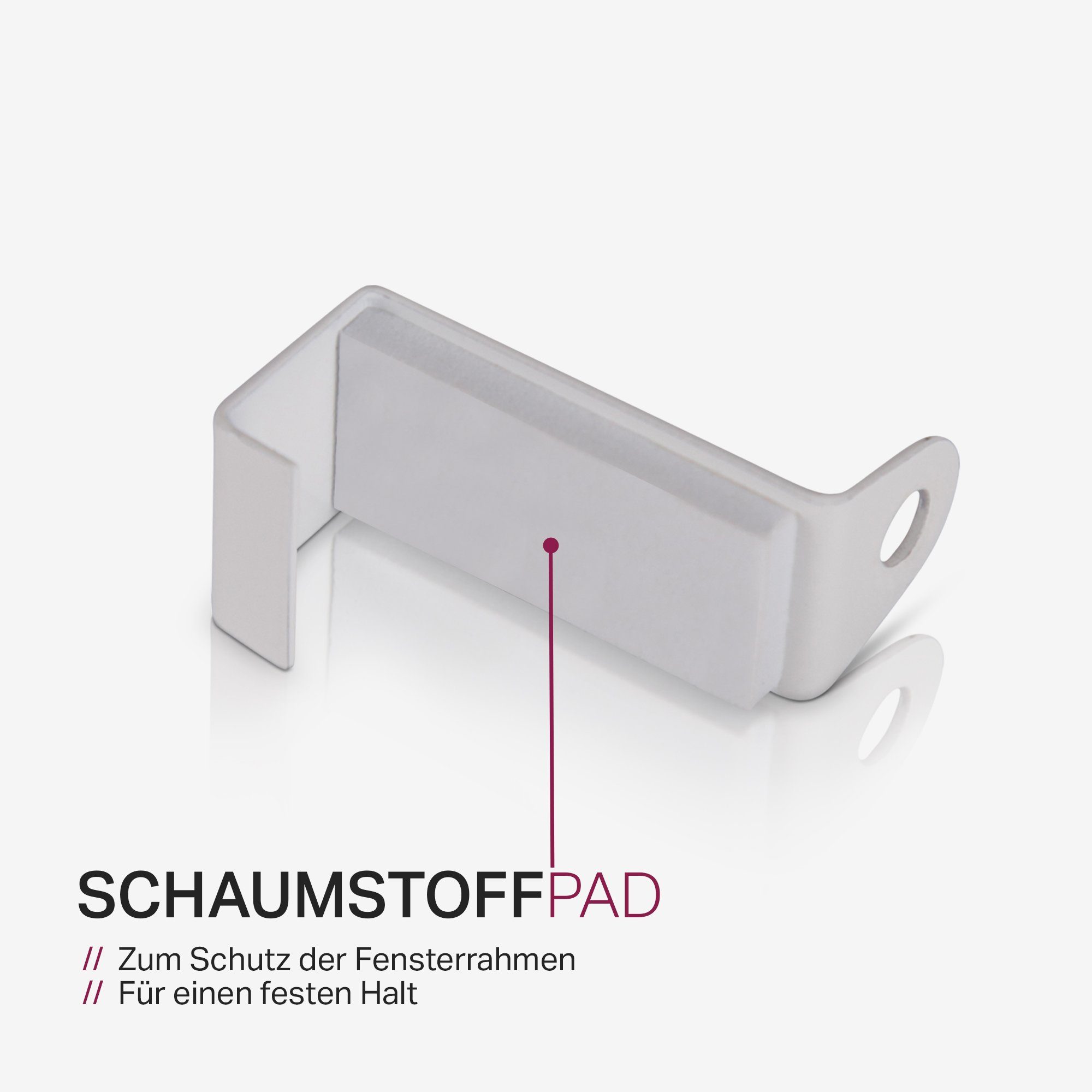Spannvitrage Spannstange Twist, Bestlivings, Ø 9 mm, ausziehbar, geklemmt, gespannt, ohne Bohren, ohne Schrauben, ohne Kleben, Metall, Spannvitrage, Gardinenstange - Metall - (40-60 cm - Weiß) zum Spannen, Klemmstange Ausziehbar, Vitragestange ohne B