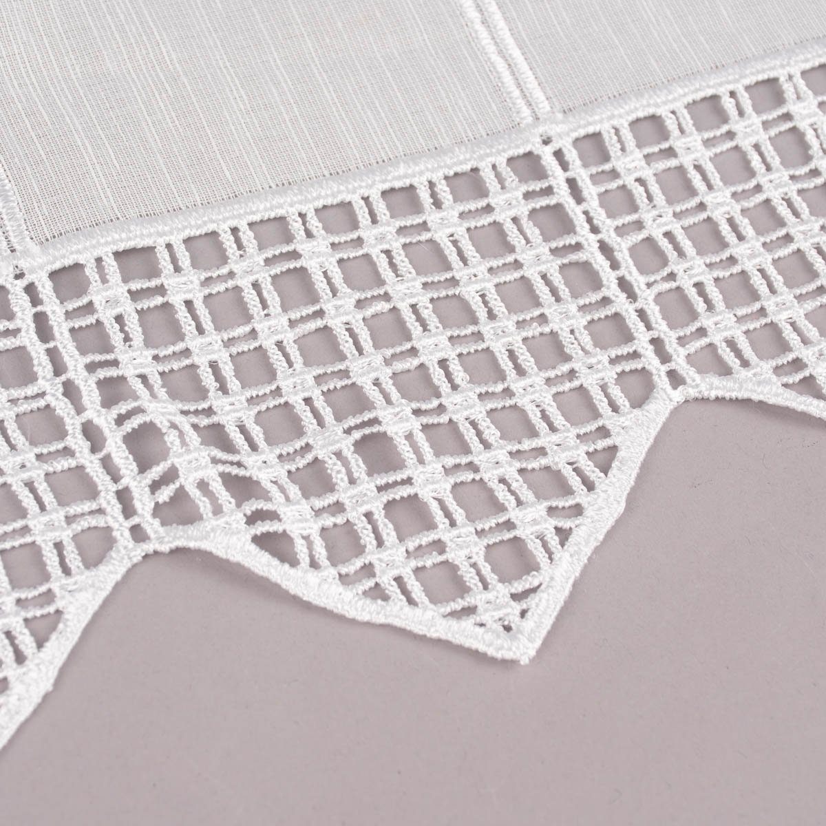 Meterware Scheibengardine nähfrei Stickerei Blütenranken ecru 120cm, SCHÖNER LEBEN., halbtransparent, Stickerei/Stickstoff, bestickt, pflegeleicht