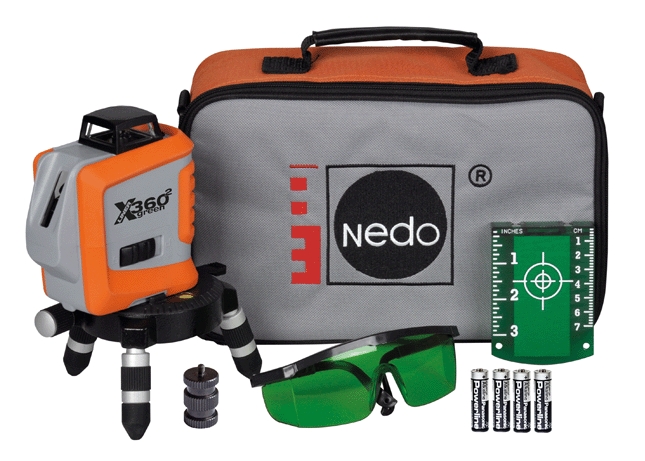 Nedo 460875 X-Liner 360 monitoimilaser vihreä