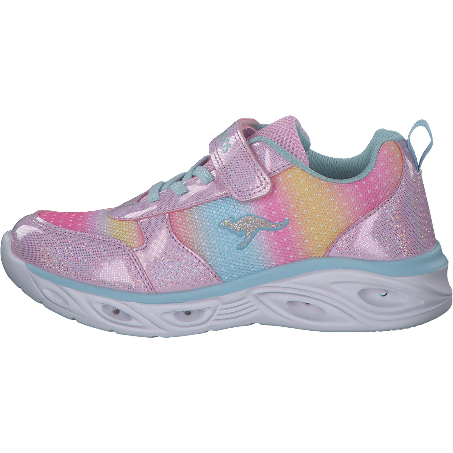 KangaROOS K-SL Rise EV 00009, Sneakers Low, Kinder, frost pink/blue sky
