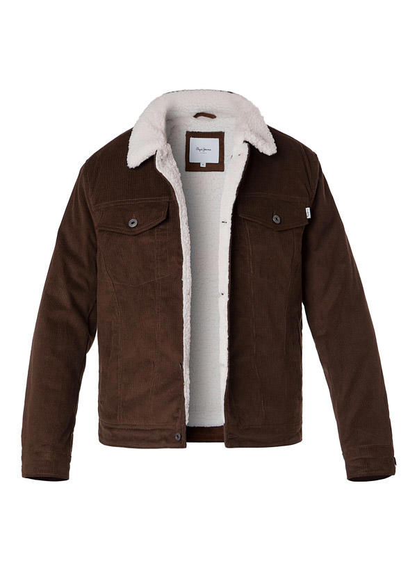 Pepe Jeans, Cordjacke Thris, Baumwolle warmgefüttert, walnuss