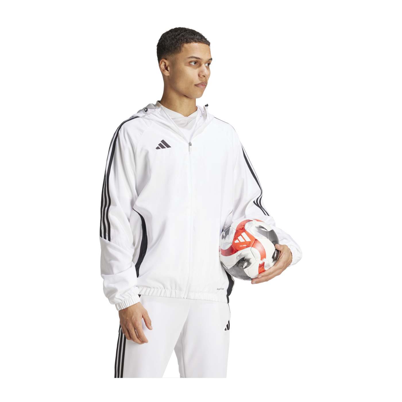 adidas Tiro 24 Windbreaker Weiss Schwarz