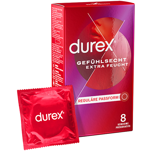 DUREX Gefühlsecht extra feucht Kondome  8 St  Kondome