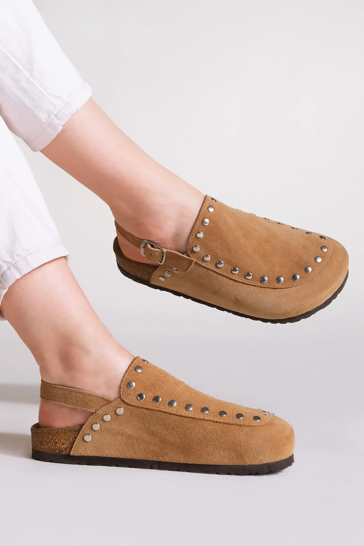 Marjin  Sandalette - Braun - Flacher Absatz