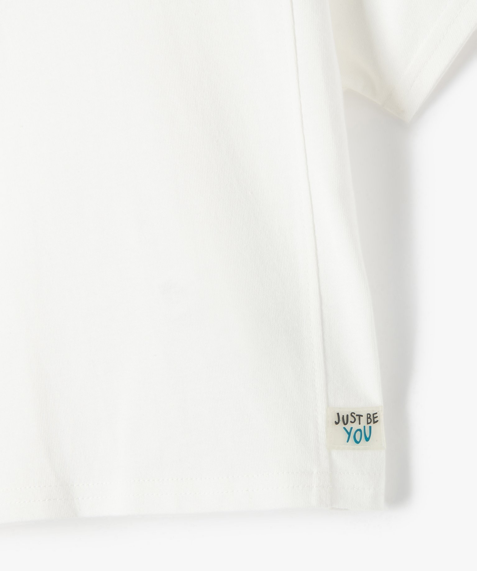 Tee-shirt bébé Garçon à manches courtes avec jeu de surp... ecru | GEMO