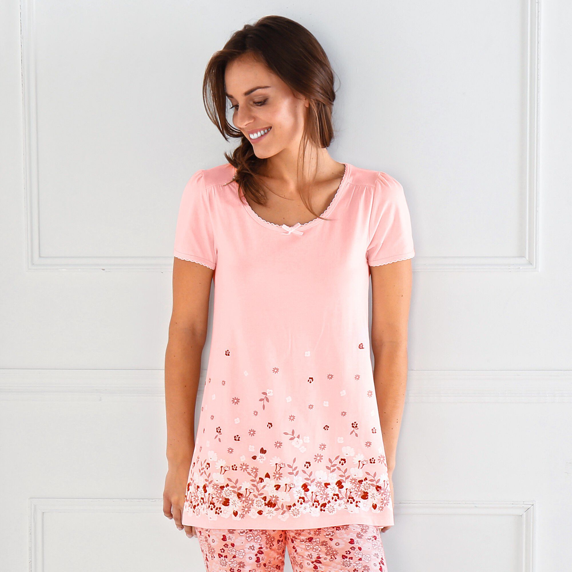 Tee-shirt imprimé fleurs