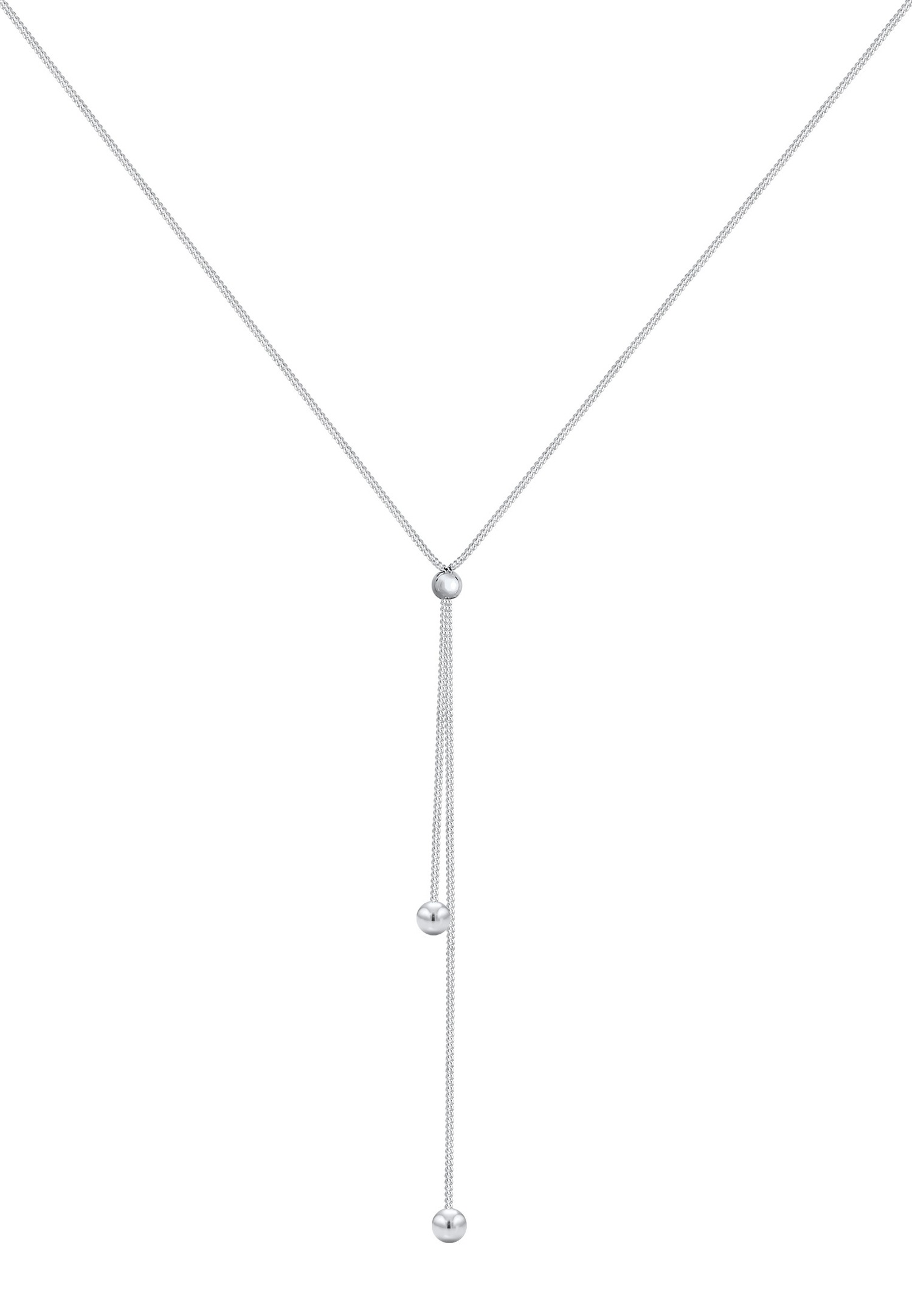 Elli Halskette Y-Kette Kugel Ball Rund Verstellbar 925 Silber