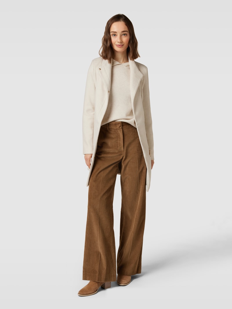Mantel mit Taillengürtel Modell 'TWODOPE' in offwhite