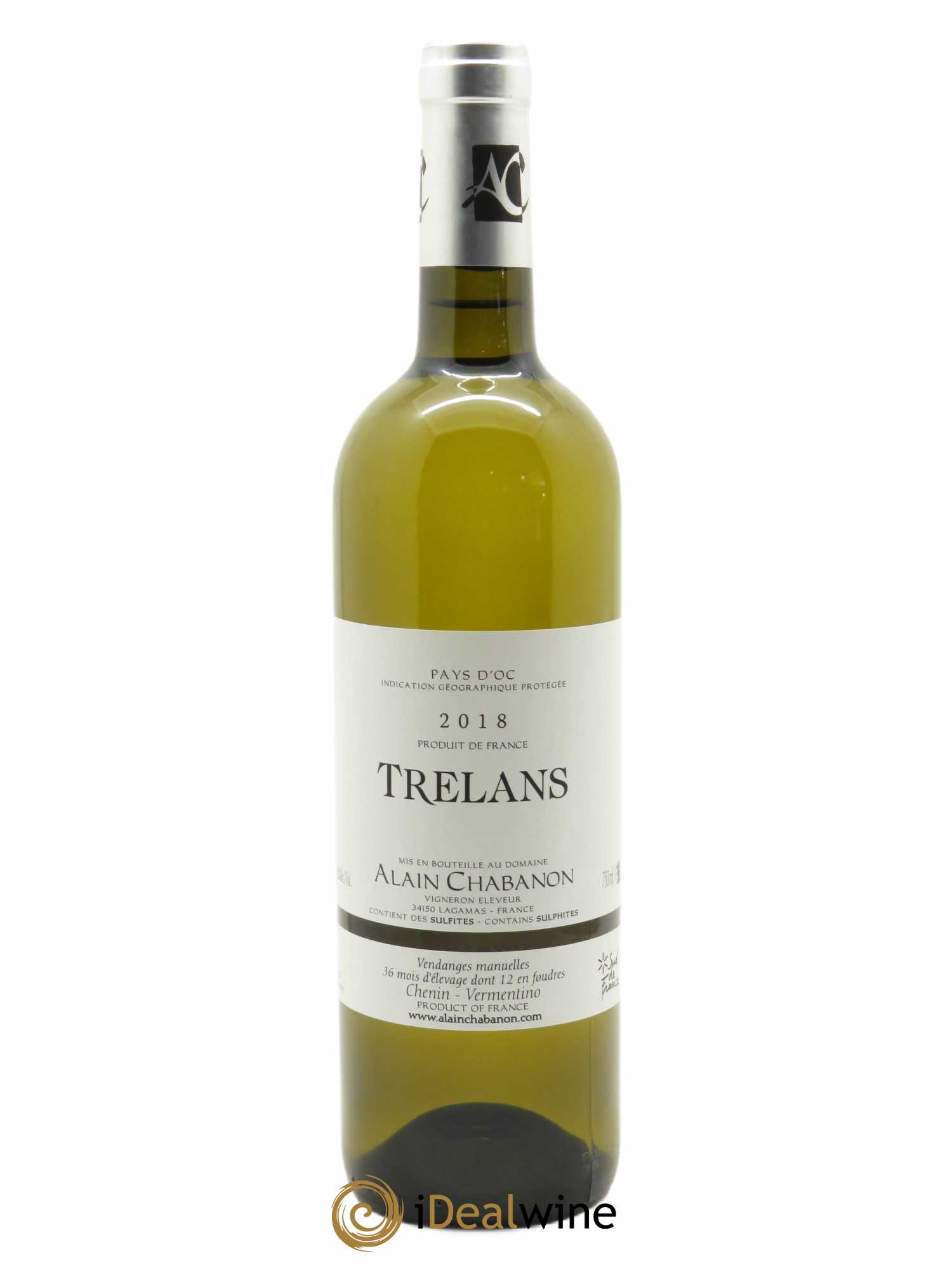 IGP Pays d'Oc Trelans Alain Chabanon (Domaine)  2018 - Lot de 1 Bouteille
