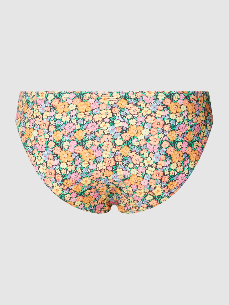 Bikini-Slip mit floralem Allover-Muster Modell 'AFTERGLOW FLORAL' in beige