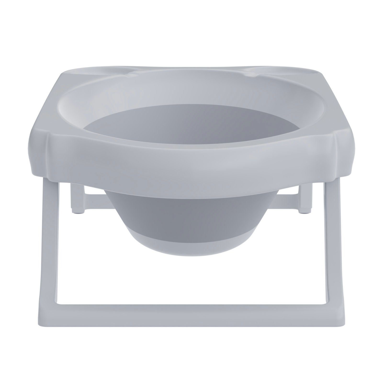 HAGO Badesitz Babybadewanne Babywanne Reisebadewanne klappbar 33L weiß grau anti-rut