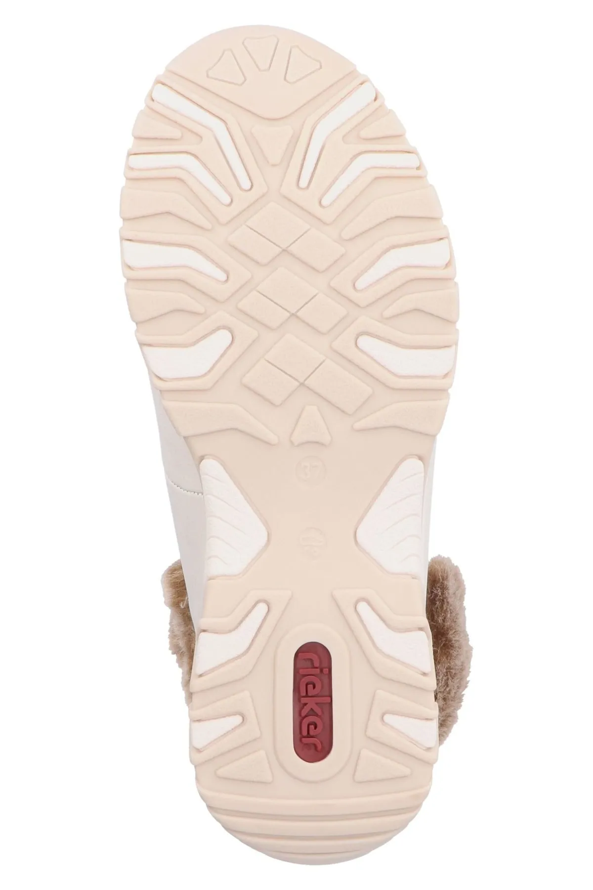 Rieker  Stiefelette - Beige - Flacher Absatz