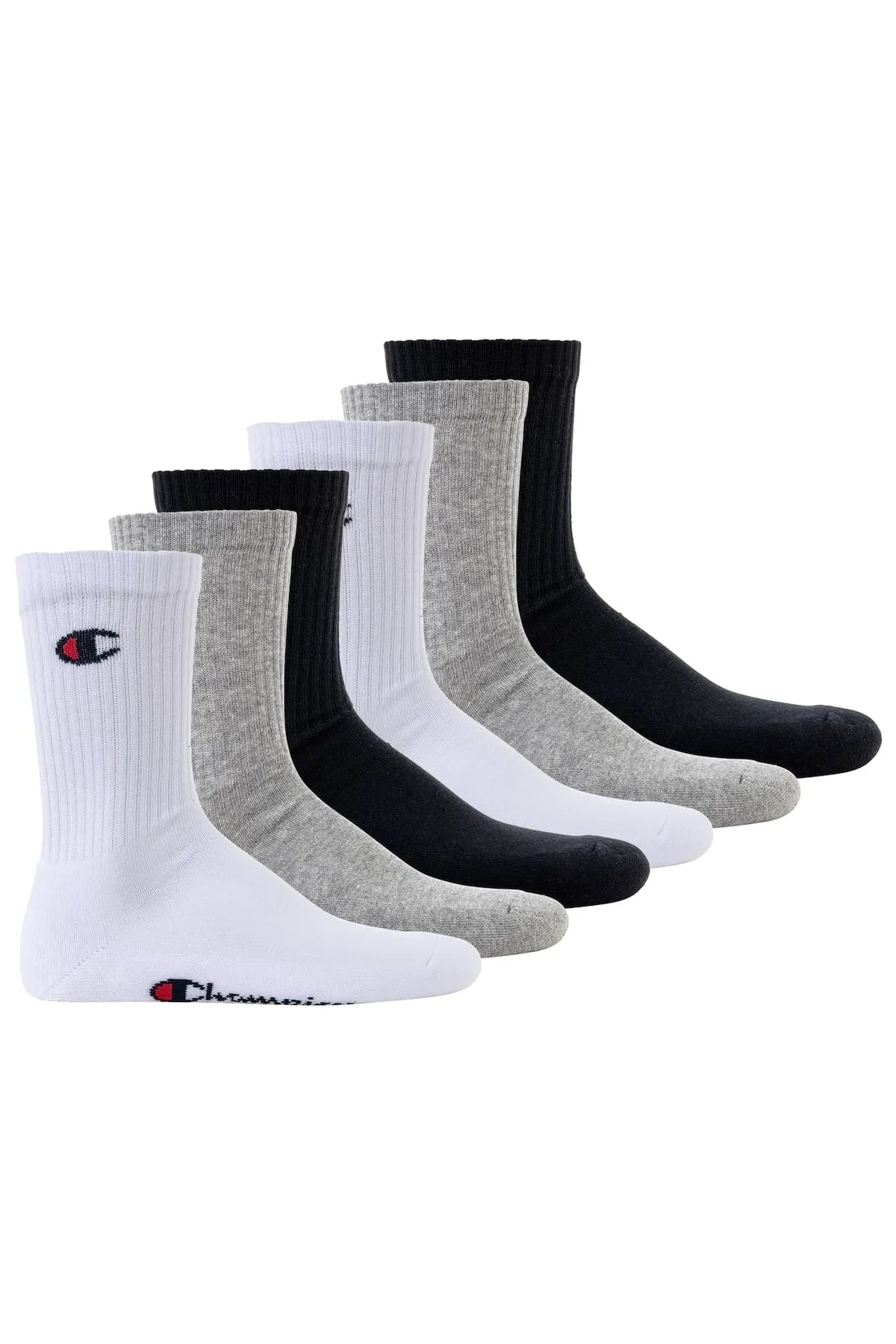 Champion  Unisex-Socken, 6 Paar – Crew-Socken Basic