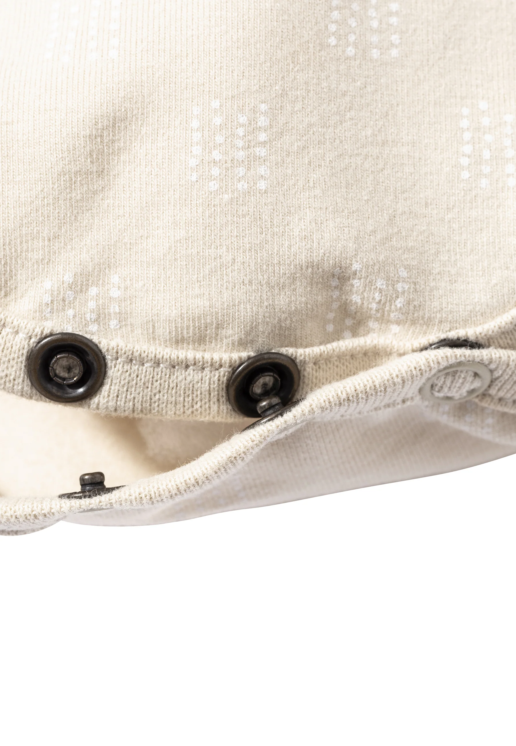 Baby Body Hase Happy mit Druckknöpfen in beige