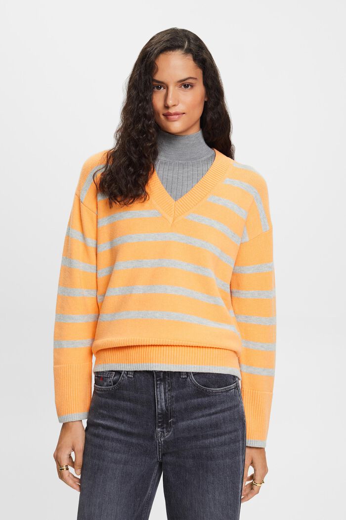 Longsleeve mit V-Ausschnitt