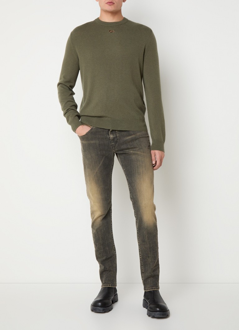 Diesel 2019 D-strukt slim fit jeans with colored wash