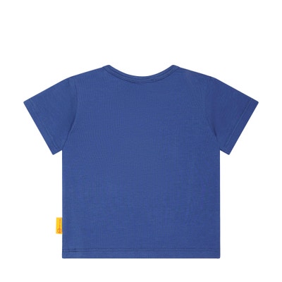 T-Shirt kurzarm, mittelblau für Jungs