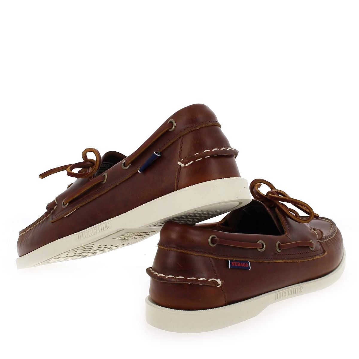 Sebago  DOCKSIDE PORTLAND WAXED - Marron