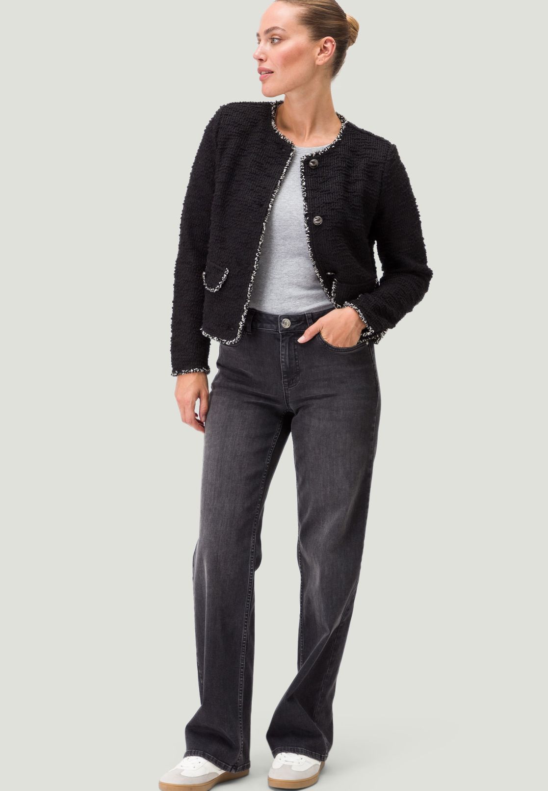 Blazer mit Strukturmuster